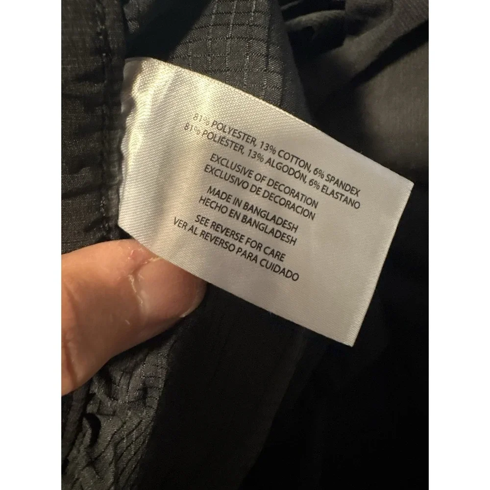 Banana Republic Shorts Mens 40 Black Performance Stretch Ripstop Active Utility